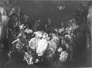 Flower Garland with Butterfly