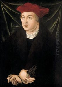 Portrait of Cardinal Albrecht II. of Brandenburg by Lucas Cranach the Elder
