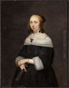 Portrait of Johanna Kelffken (?-1701) by Gerard Ter Borch