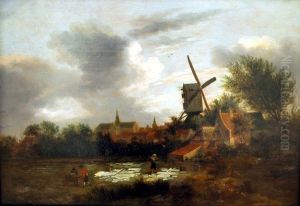 A Bleachery near Haarlem by Nicolaes Molenaer