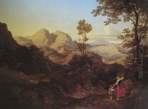 Romische Gebirgslandschaft (bei Olevano) - view 1