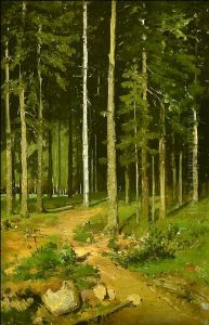 Road in the Forest by Ivan Shishkin