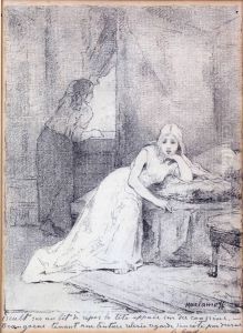Iseult Sur Son Lit De Repos by Alexei Alexeivich Harlamoff