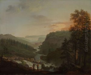 View on Tistedal near Halden by Christian August Lorentzen