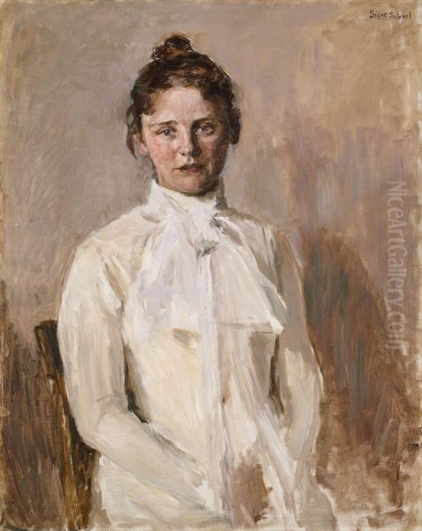 Portrait of Valborg Nicolaysen, the Artist's Sister - view 1