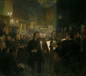 Music in the studio by Peder Severin Kroyer