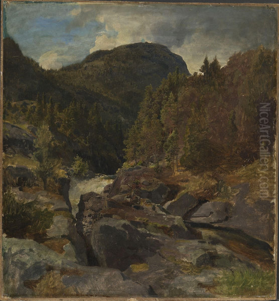 Landscape with Waterfall - view 1