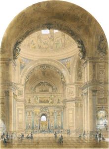 Interior Of St. Isaac's Cathedral by Iosif Iosifovic Charlemagne
