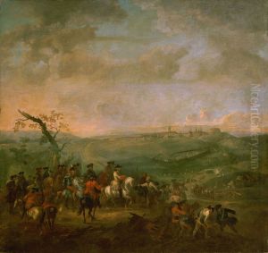The blocking of Prague by the Austrians under Grand Duke Francis Stephen of Lorraine and Toscana during the War of the Austrian Succession, 1742 by August Querfurt