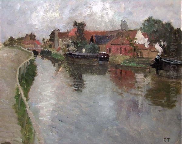 Canal in Volendam - view 1