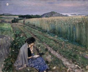 Summer Night at Sando by Eilif Peterssen