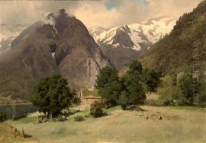 Landscape at Tjugum by Hans Gude
