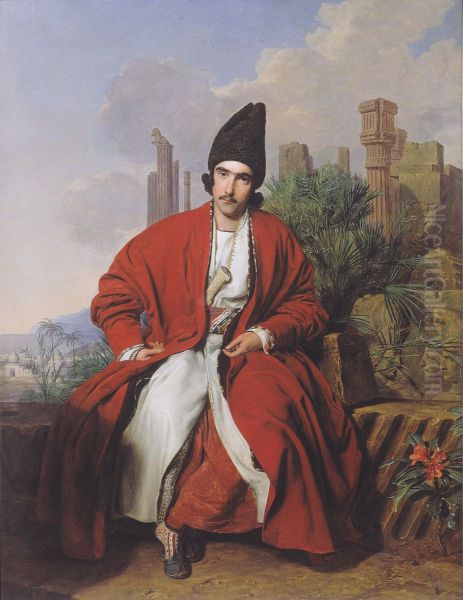 A Greek in a red coat - view 1