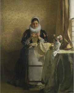The Lace Maker by Eduard Charlemont