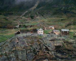 Mountain Farms in Oye in Valdres Mountain Farms in Oye in Valdres