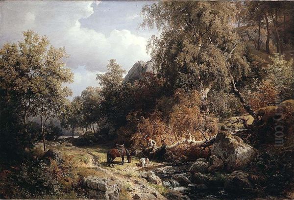 Rest at the Brook - view 1