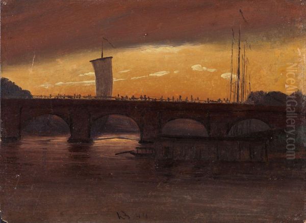 View of Dresden with the Augustbrucke - view 1