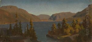 Lake in Telemark by August Cappelen