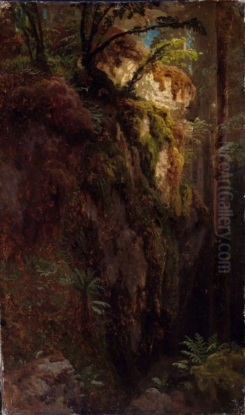 Landscape Study with a Ravine - view 1
