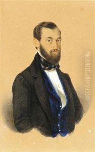 Portrat Eines Mannes by Matthias Adolf Charlemont