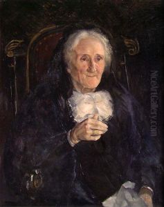 Portrait of Emilie Gulowsen, b. Gabrielsen by Halfdan Strom