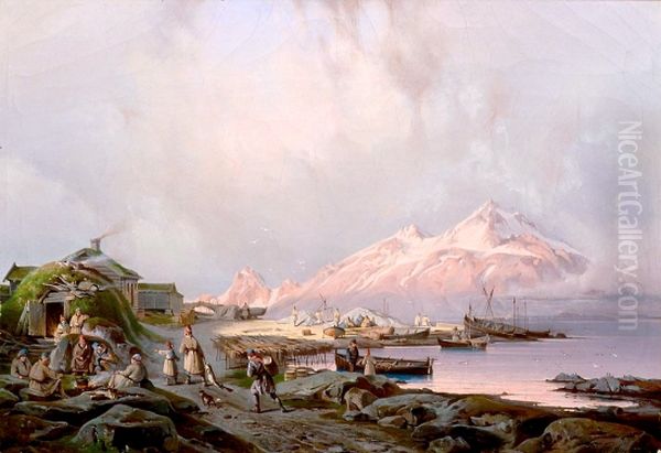 Fishing Village in Finmark - view 1