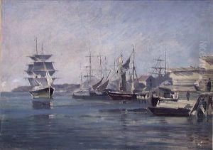From the Harbour of Kristiansand by Johan Martin Nielssen