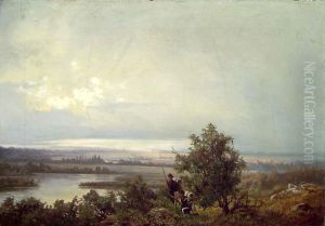 Landskap med to soldater Landskap med to soldater