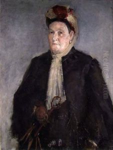 Portrait of Mathea Strom, the Artist's Mother by Halfdan Strom