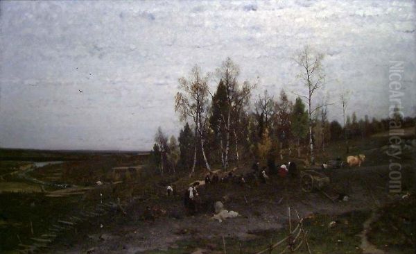 Digging Potatoes - view 1