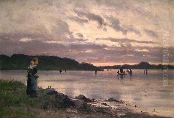 The Fjord at Sunset - view 1