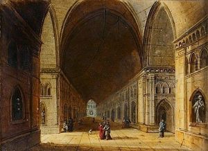 Architecture Gothique Animee De Personnages by A. Charles