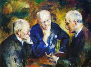 Christian Sinding, Gunnar Heiberg og Knut Hamsun by Henrik Lund
