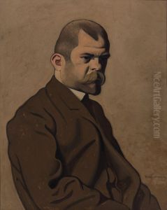 Portret van Ambroise Vollard by Felix Vallotton