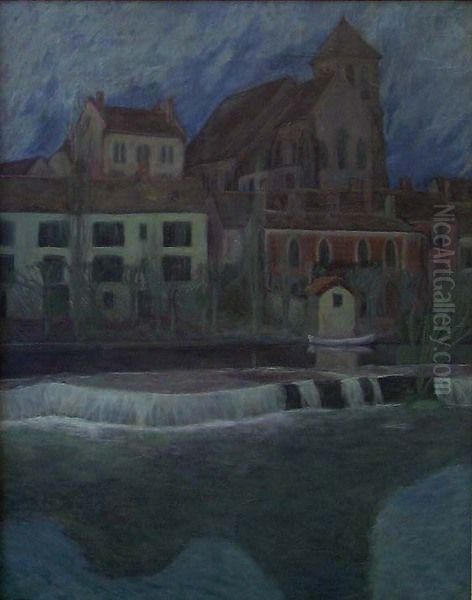 Night in Montigny-sur-Loing - view 1