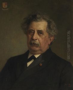 Portret van Jan Hudig (1838-1923, wethouder van Rotterdam 1892-1909)