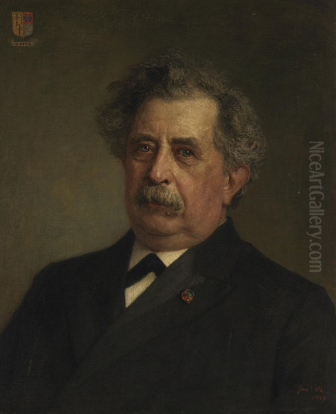 Portrait of Jan Hudig (1838-1923, Alderman of Rotterdam 1892-1909) - view 1