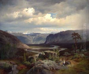 View from Valle in Setesdal by Johan Fredrik Eckersberg