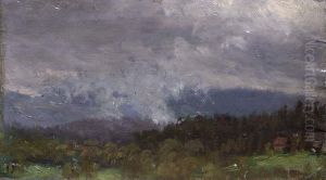 Landscape from Stabekk near Oslo by Johann Siegwald Dahl