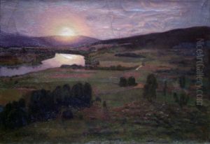 Solnedgang by Nils Alstrup Dahl