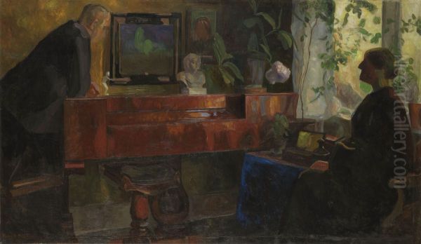 Interior with the Artists Oluf and Kris Wold-Torne - view 1