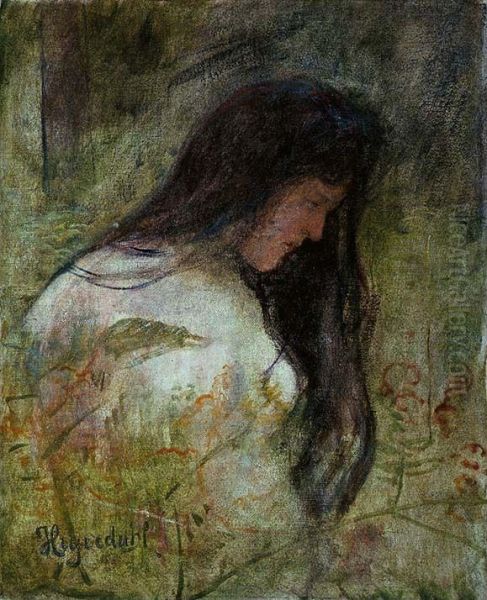 Female Nude in a Landscape - view 1