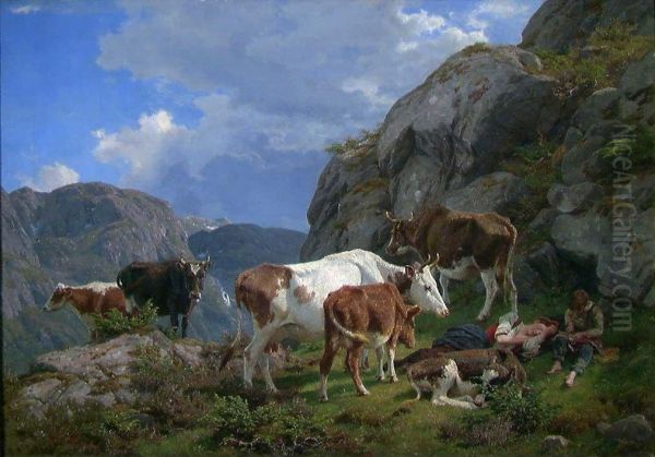 Rest at Noon in the Mountains - view 1
