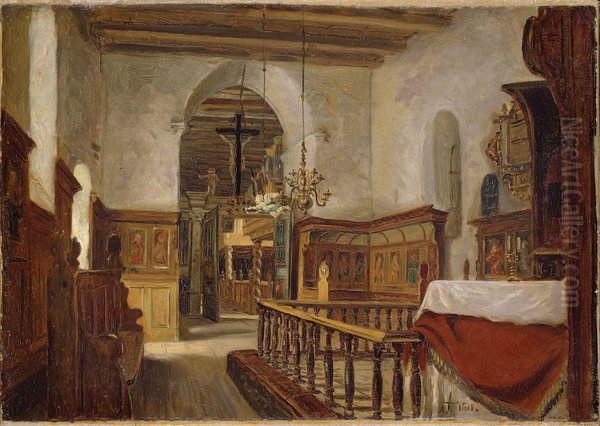 Interior from the Church at Voss - view 1