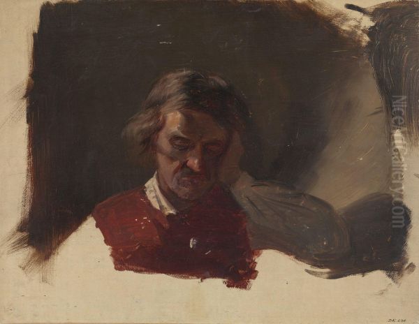 Farmer. Study for Low Church Devotion - view 1