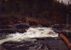 Waterfall in Telemark, Study for Inv.No. 427 Waterfall in Telemark, Study for Inv.No. 427