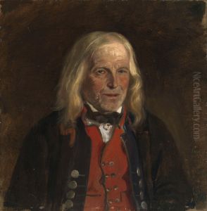 Bonden Jan Sanve [?]. Studie by Adolph Tidemand