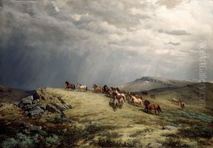 Horses in the Mountains