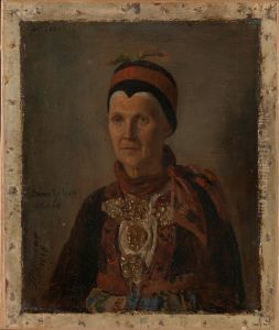 Portrait of Anna Gulsvig by Adolph Tidemand