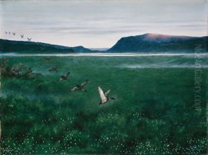 The twelve Wild Ducks by Theodor Kittelsen